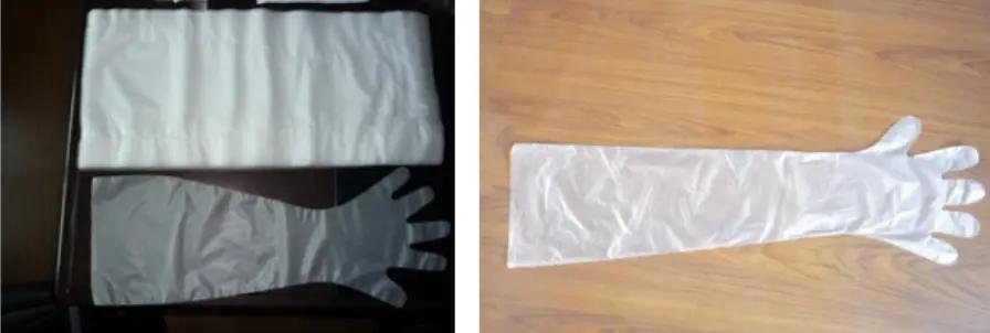Disposable animal obstetric glove